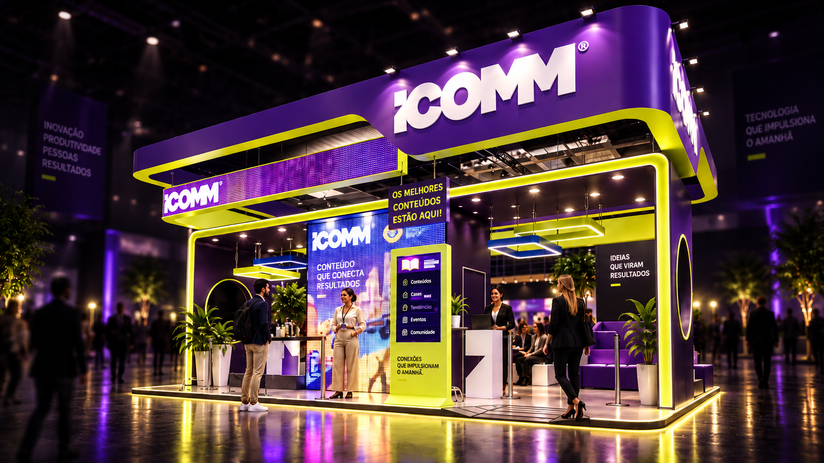 Estande da ICOMM no MeliXP 2026